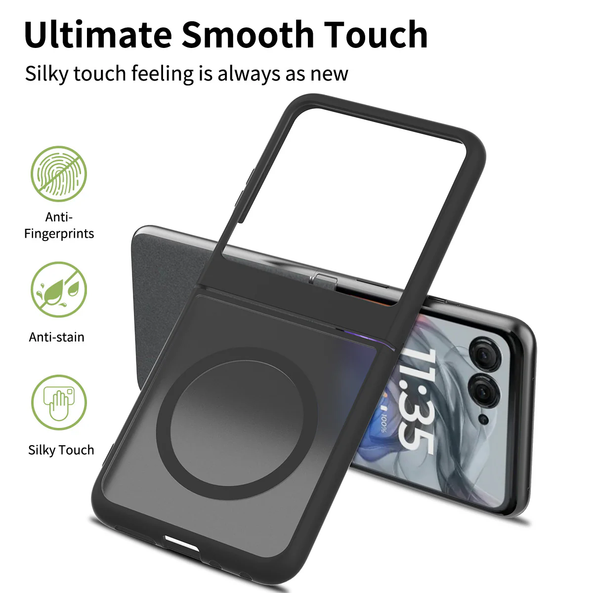 [Magsafe Compatible] Motorola Moto Razr 50/Ultra Foldable Matte Full Protection Shockproof Phone Case - Image 6