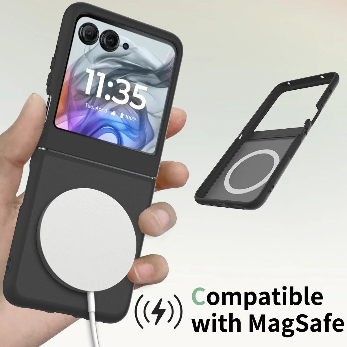 [Magsafe Compatible] Motorola Moto Razr 50/Ultra Foldable Matte Full Protection Shockproof Phone Case - Image 7