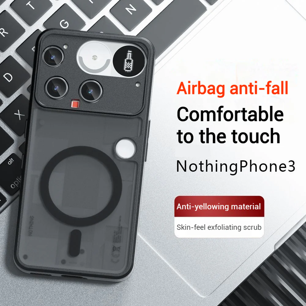 [Magsafe Compatible] Nothing Phone (3) - Translucent Matte Shockproof Essential Case - Image 2