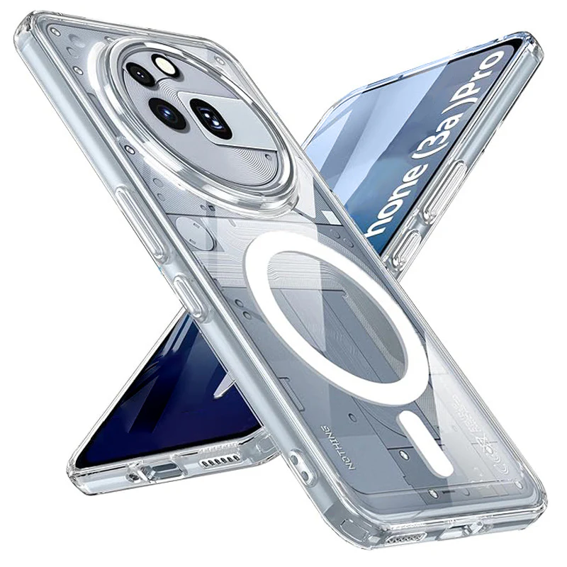 [Magsafe Compatible] Nothing Phone (3a)/Pro Transparent Crystal Shockproof Protective Case - Image 3
