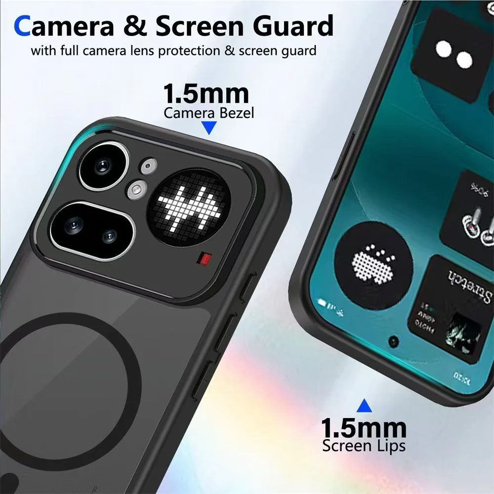 [Magsafe Compatible] Nothing Phone (4a)/Pro - Translucent Matte Shockproof Essential Case - Image 3