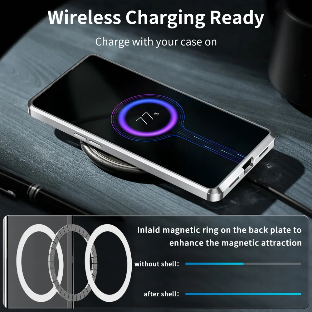 [Magsafe Compatible] OnePlus 12 (PJD110, CPH2573, CPH2581, CPH2583) - Magnetic Frosted Metal Phone Case - Image 11