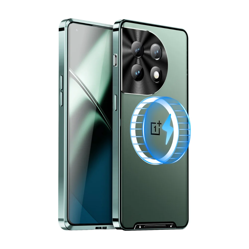 [Magsafe Compatible] OnePlus 12 (PJD110, CPH2573, CPH2581, CPH2583) - Magnetic Frosted Metal Phone Case - Image 4