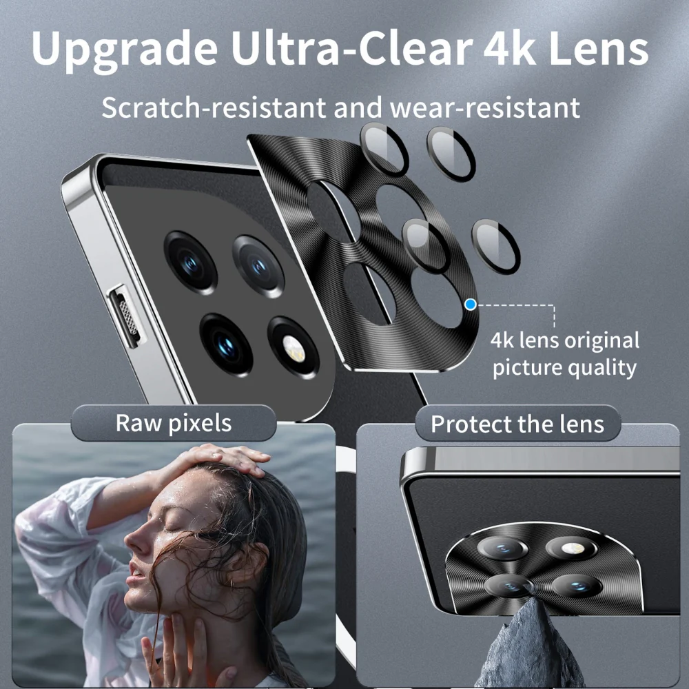 [Magsafe Compatible] OnePlus 12 (PJD110, CPH2573, CPH2581, CPH2583) - Magnetic Frosted Metal Phone Case - Image 8