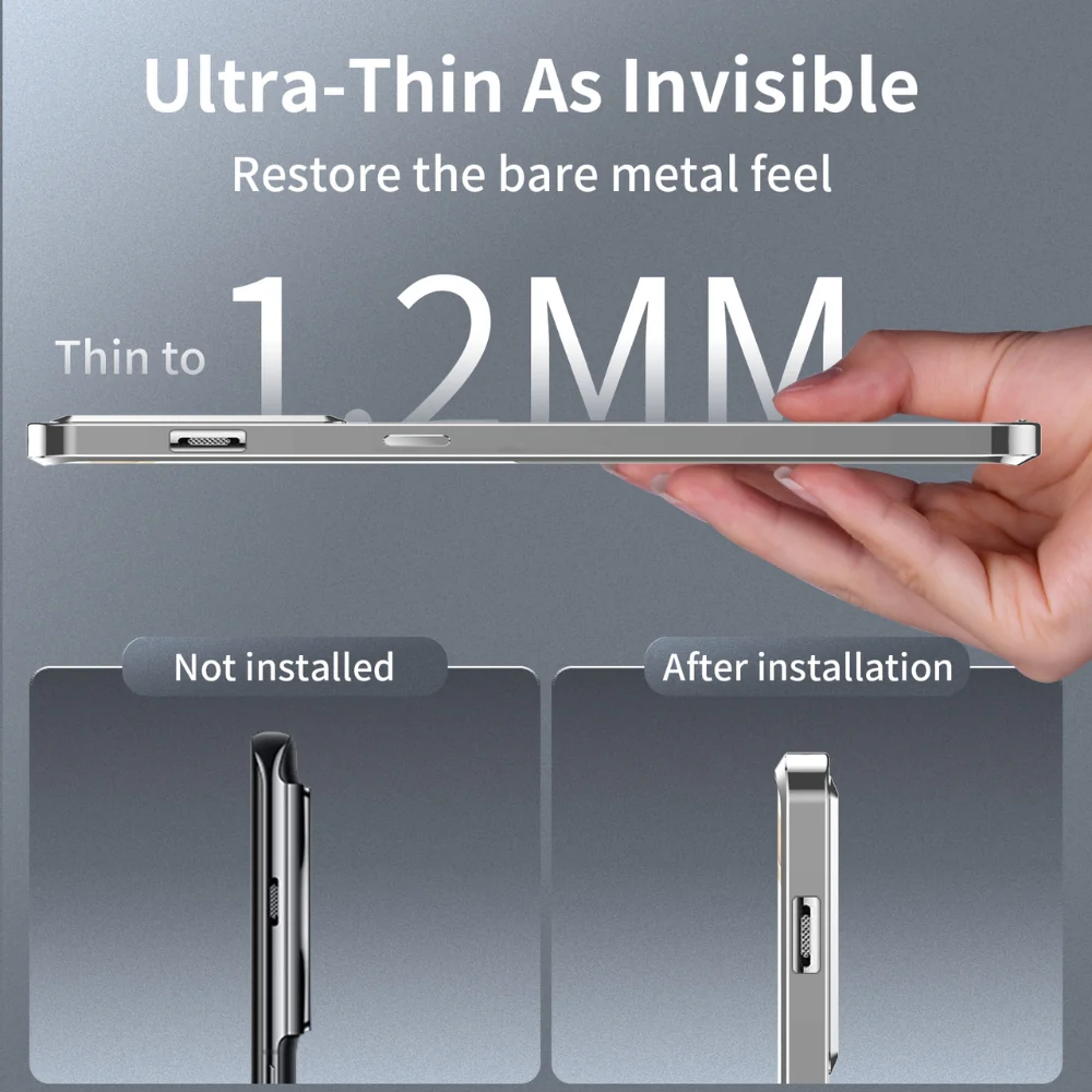[Magsafe Compatible] OnePlus 12 (PJD110, CPH2573, CPH2581, CPH2583) - Magnetic Frosted Metal Phone Case - Image 9