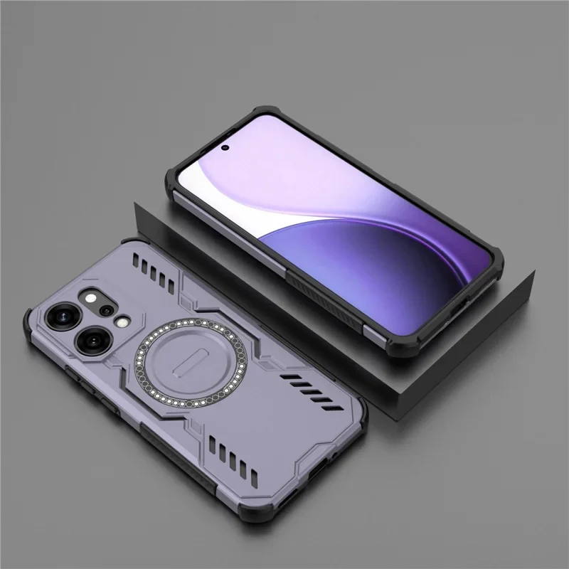 [Magsafe Compatible] OPPO Reno14/Pro 5G PC + TPU Magnetic Butterfly Armor Case With Hollow Heat Dissipation - Image 3