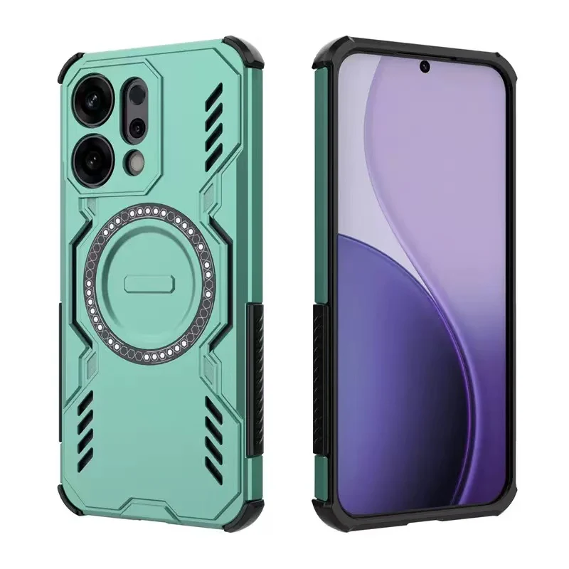 [Magsafe Compatible] OPPO Reno14/Pro 5G PC + TPU Magnetic Butterfly Armor Case With Hollow Heat Dissipation - Image 8