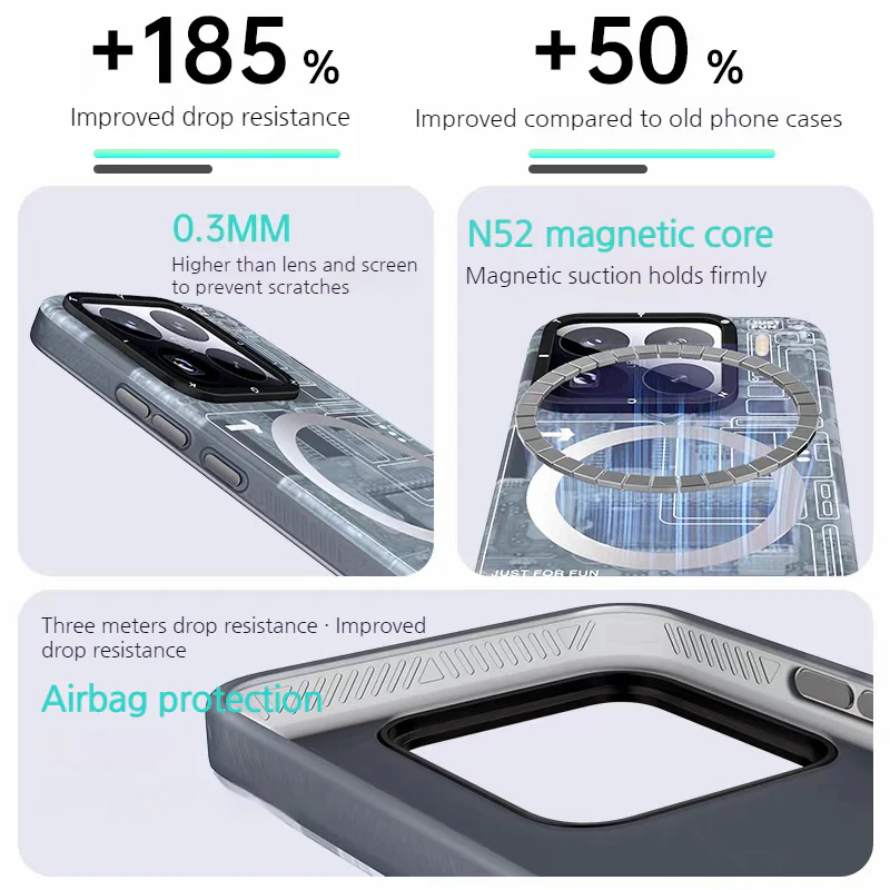 [Magsafe Compatible] Oppo Find X9/Pro - Tech Airbag Full-Body Shockproof Case - Image 2