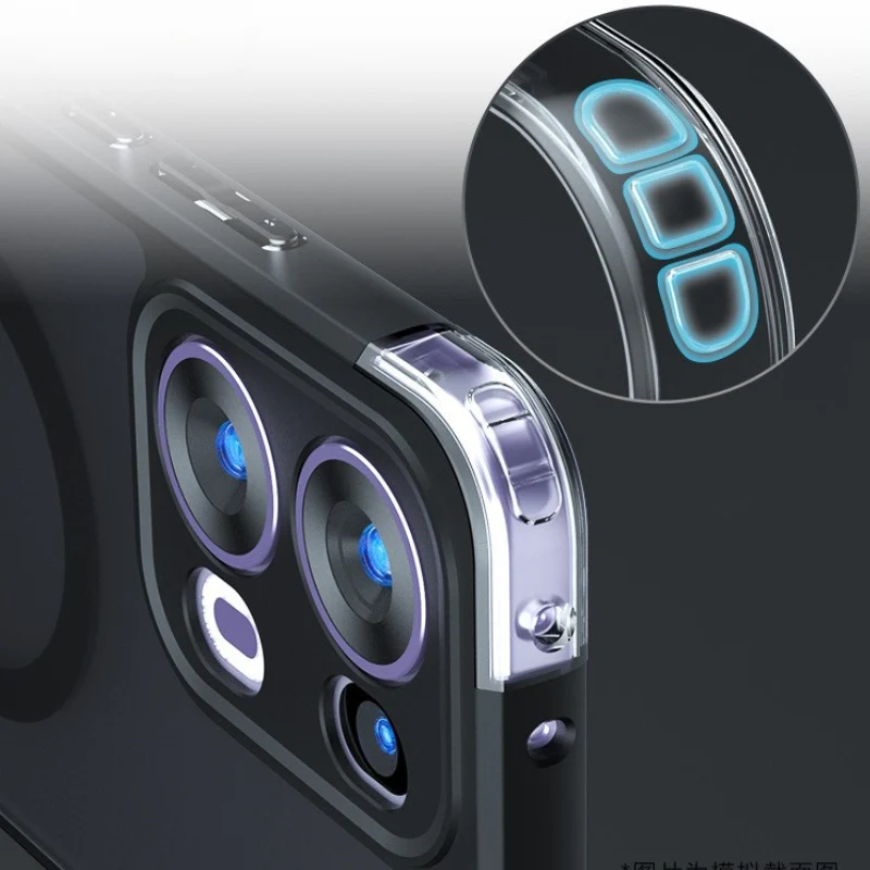 [Magsafe Compatible] OPPO Reno13 Pro Semi-Transparent Frosted Case with Shockproof TPU Corners & Anti-Dust, Anti-Fingerprint Design - Image 5