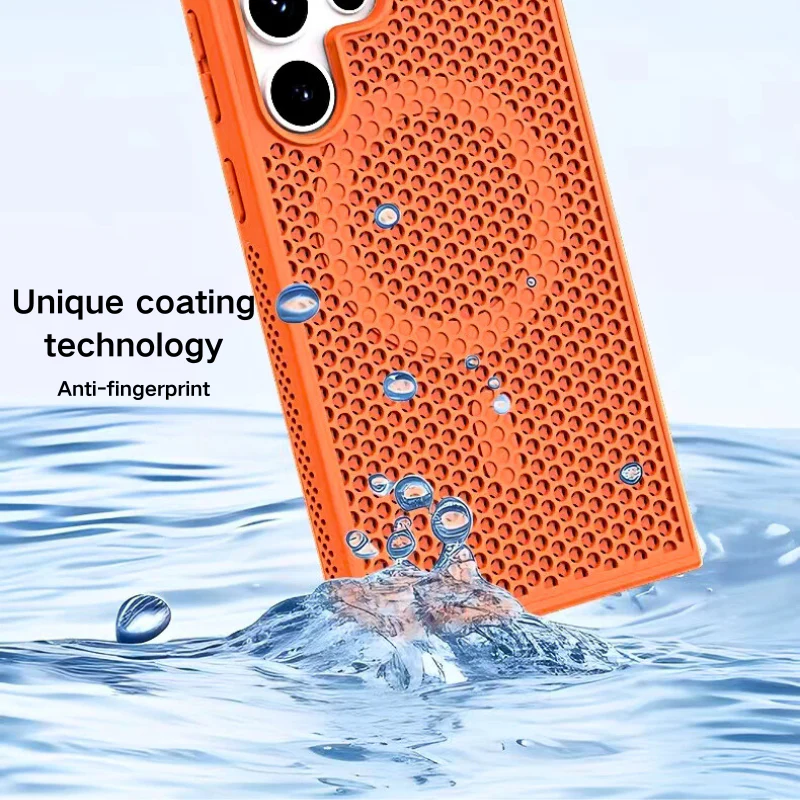[Magsafe Compatible] Samsung Galaxy S22 SM-S901/Ultra SM-S908/Plus SM-S906 Ultra-thin Honeycomb Heat Dissipation Full-cover Essentials Series Case - Image 13