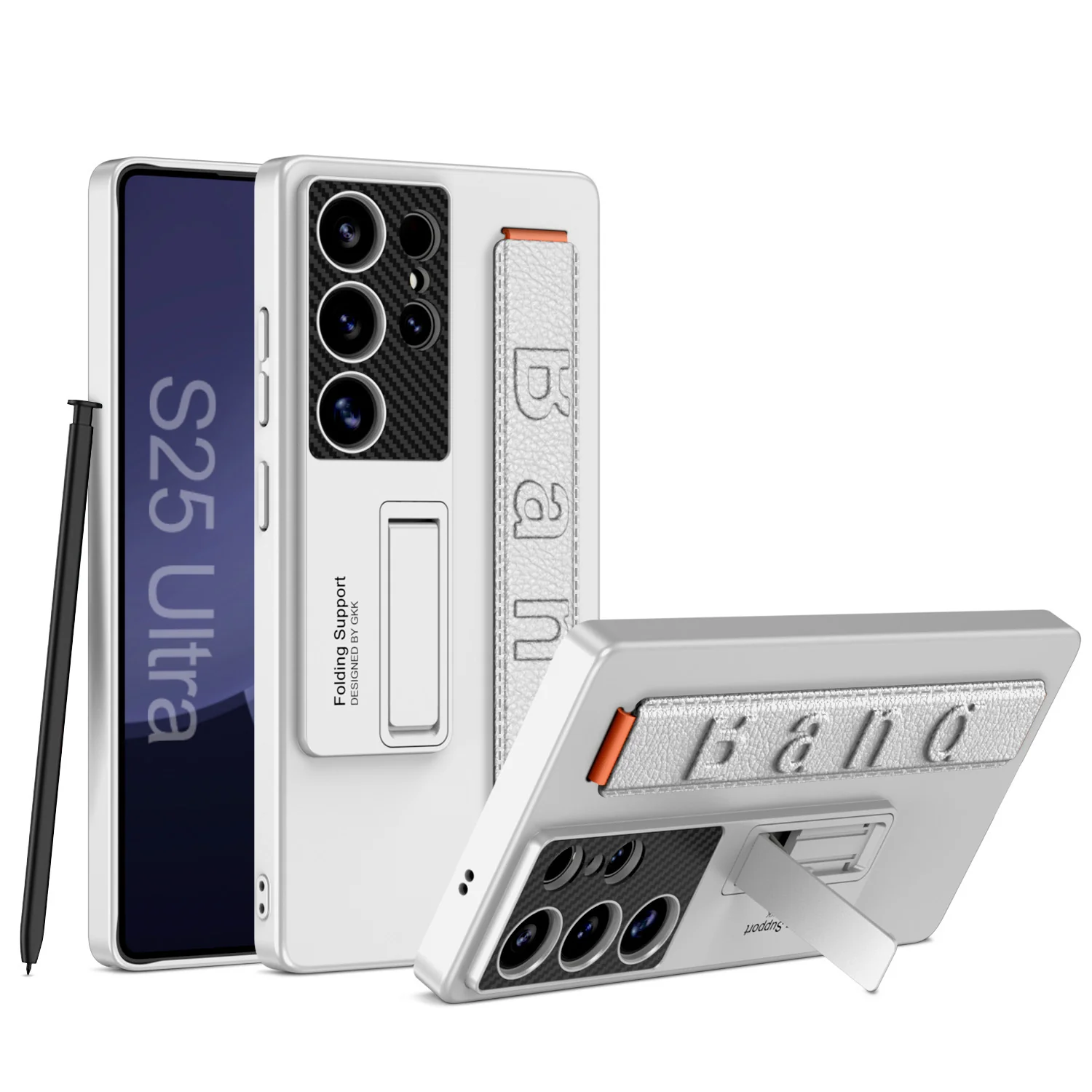[Magsafe Compatible] Samsung Galaxy S25/Plus/Ultra - Ultra-thin Shockproof Stand Series Case With Wrist Strap - Image 4