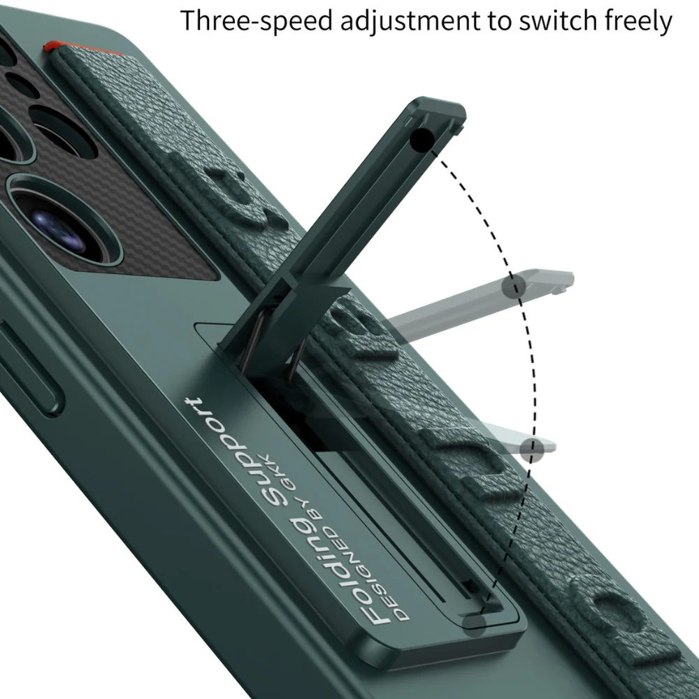 [Magsafe Compatible] Samsung Galaxy S25/Plus/Ultra - Ultra-thin Shockproof Stand Series Case With Wrist Strap - Image 12