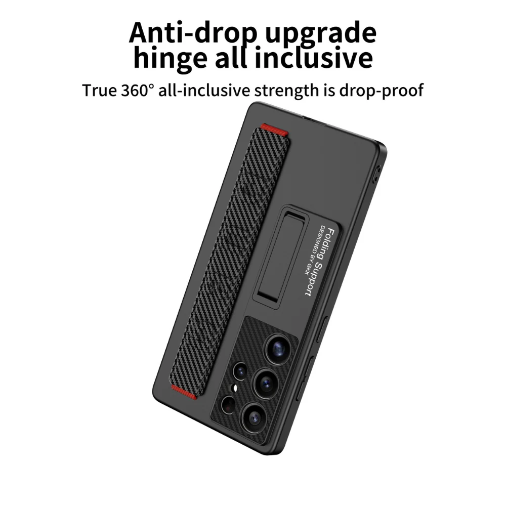 [Magsafe Compatible] Samsung Galaxy S25/Plus/Ultra - Ultra-thin Shockproof Stand Series Case With Wrist Strap - Image 15