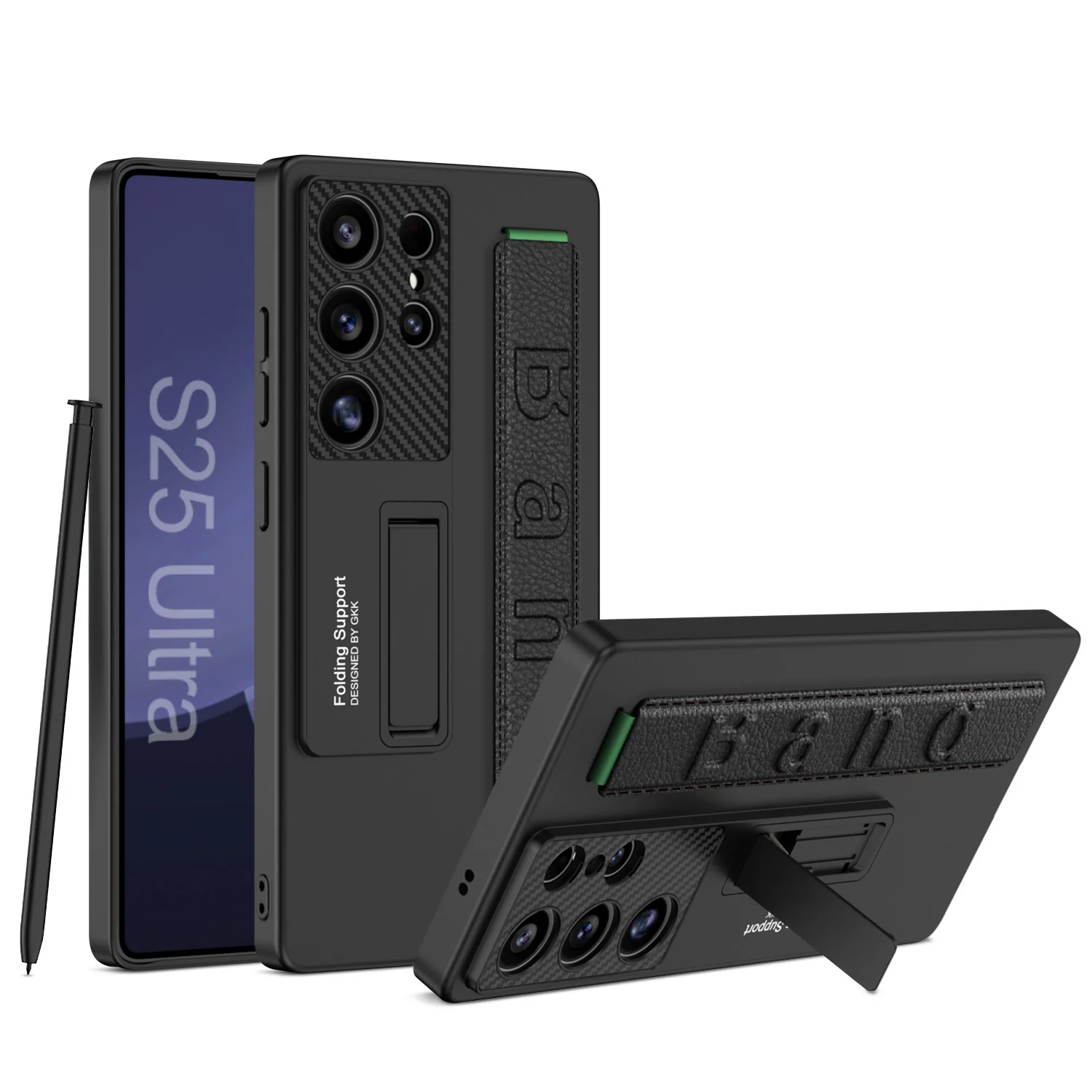 [Magsafe Compatible] Samsung Galaxy S25/Plus/Ultra - Ultra-thin Shockproof Stand Series Case With Wrist Strap - Image 6