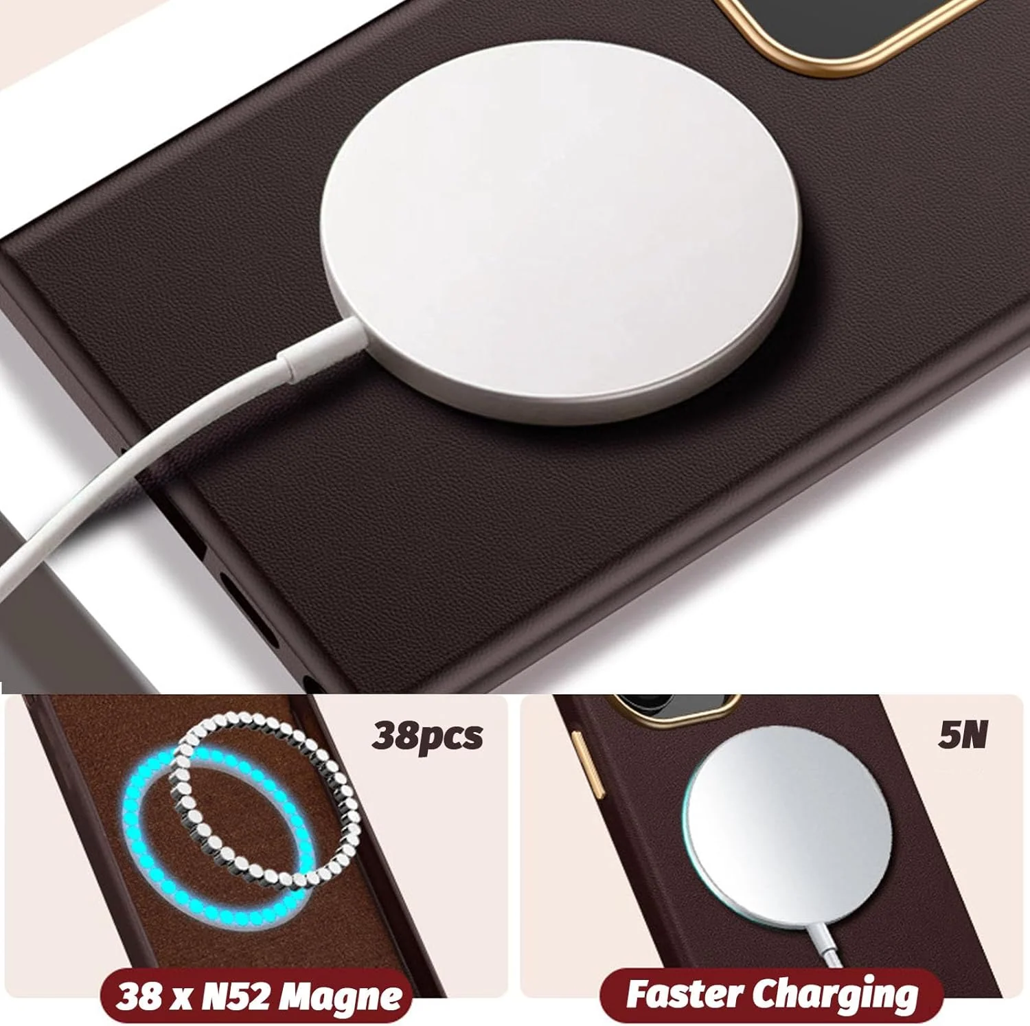 [Magsafe Compatible] Samsung Galaxy S23 & Plus & Ultra - Genuine Full-Body Shockproof Soft-Touch Electroplated Phone Case - Image 6
