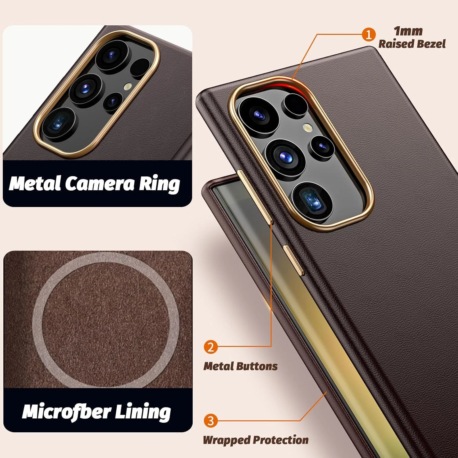 [Magsafe Compatible] Samsung Galaxy S23 & Plus & Ultra - Genuine Full-Body Shockproof Soft-Touch Electroplated Phone Case - Image 8