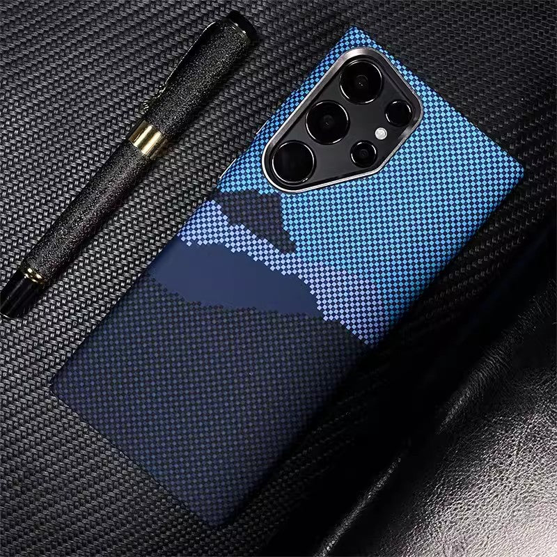 [Magsafe Compatible] Samsung Galaxy S24/Plus/Ultra - Kevlar Carbon Fiber Texture Shockproof Case - Image 5