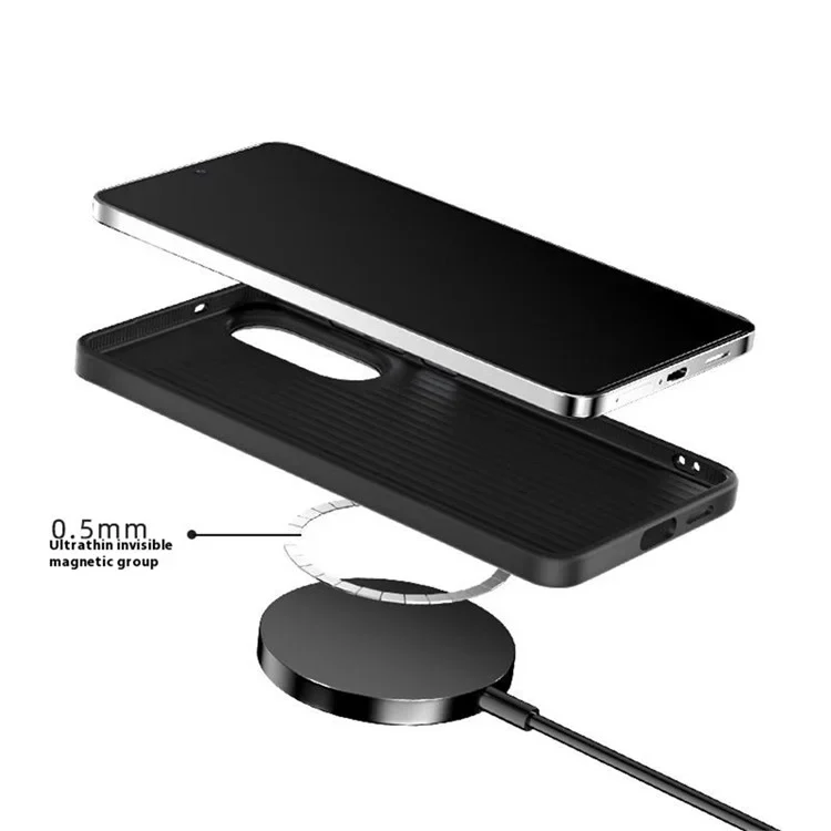 [Magsafe Compatible] Samsung Galaxy S25 Edge (SM-S937) - Subtle Embossed Design With Magnetic Case - Image 5