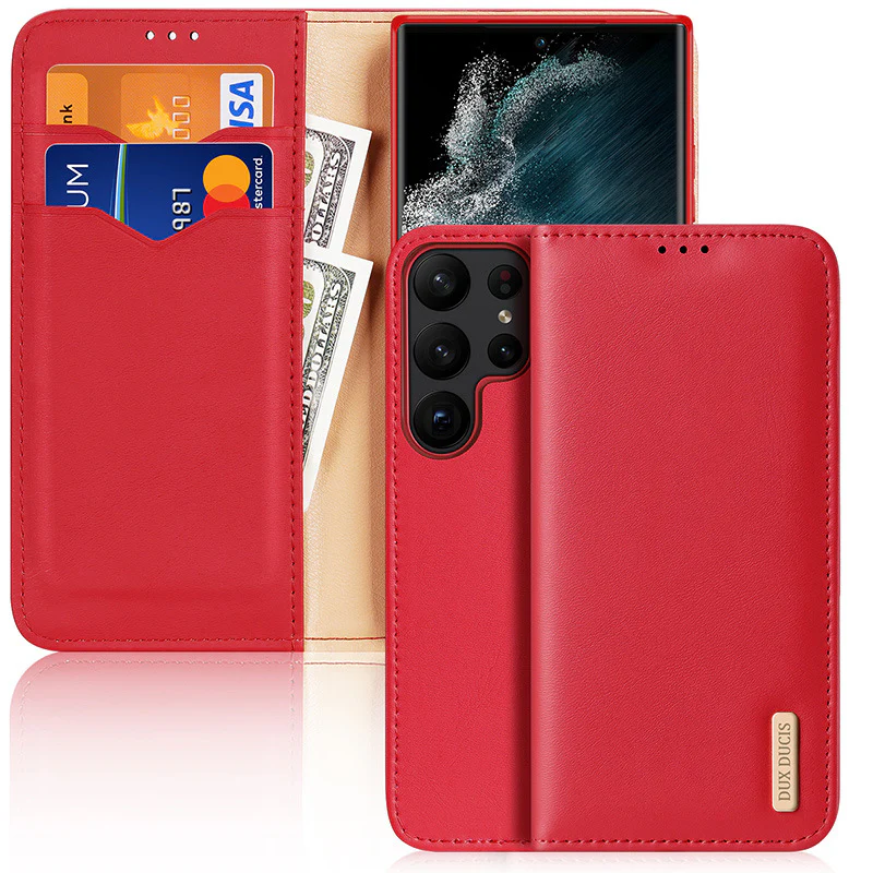[Magsafe Compatible] Samsung Galaxy S25/Plus/Ultra - Genuine Leather Flip Stand Wallet Series Case - Image 5