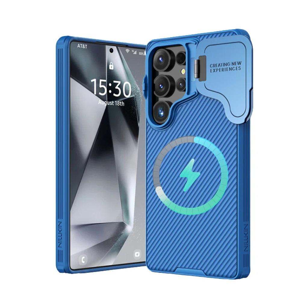 [Magsafe Compatible] Samsung Galaxy S25 Ultra (SM-S938) - Nillkin Business Flip Lens Stand Shockproof Case - Image 5