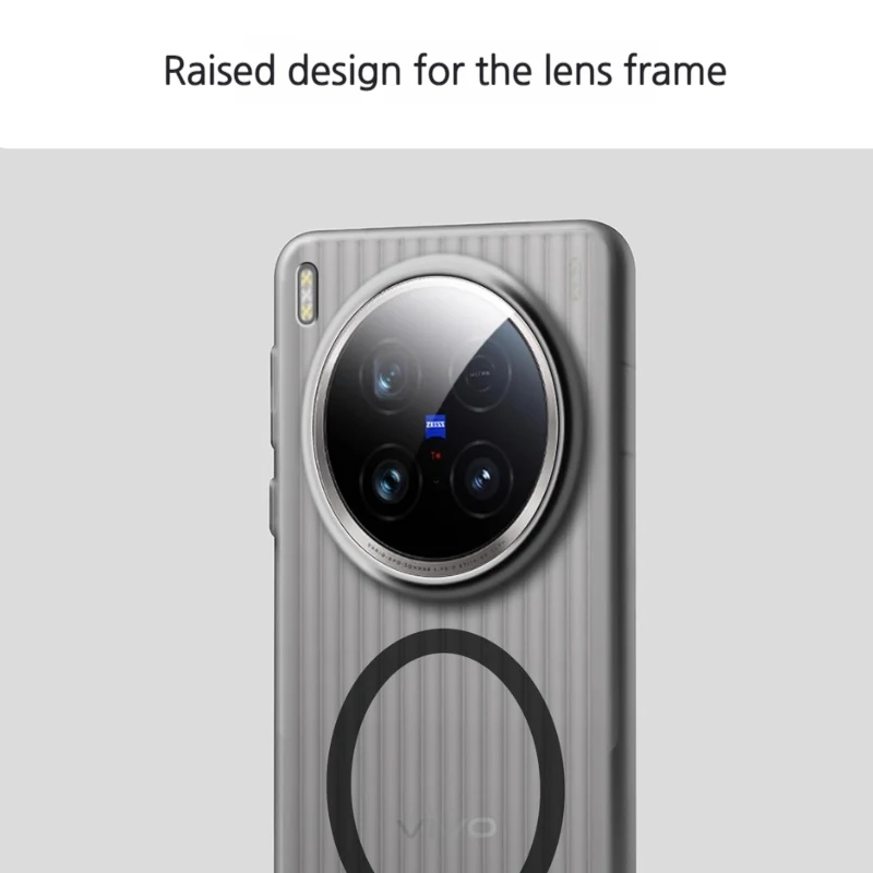 [Magsafe Compatible] Vivo X300/Pro - Semi-Transparent Matte Full-Cover Shockproof Case - Image 5