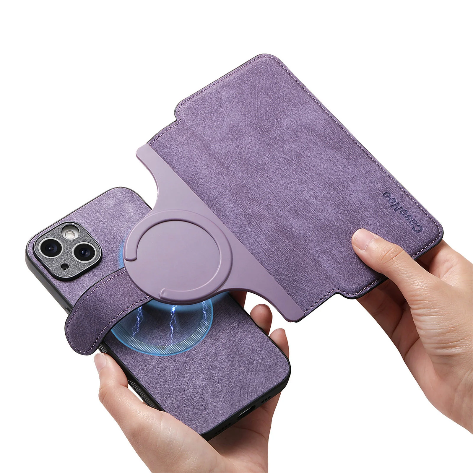 [Magsafe Compatible][With Card Slot] Apple iPhone 16/Pro/Pro Max/Plus/e Multi-Functional Leather 2-in-1 Wallet Series Case - Image 5