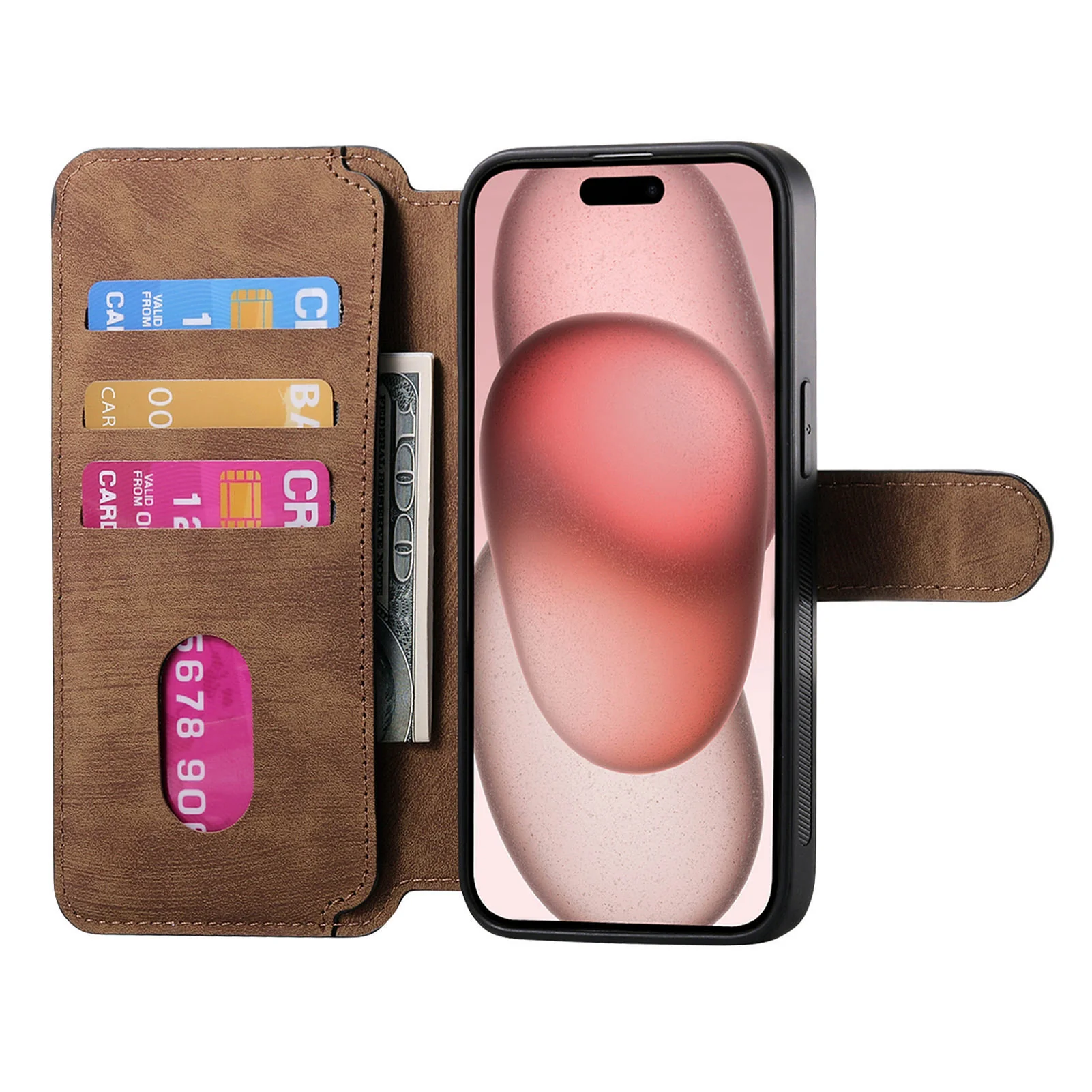 [Magsafe Compatible][With Card Slot] Apple iPhone 16/Pro/Pro Max/Plus/e Multi-Functional Leather 2-in-1 Wallet Series Case - Image 7