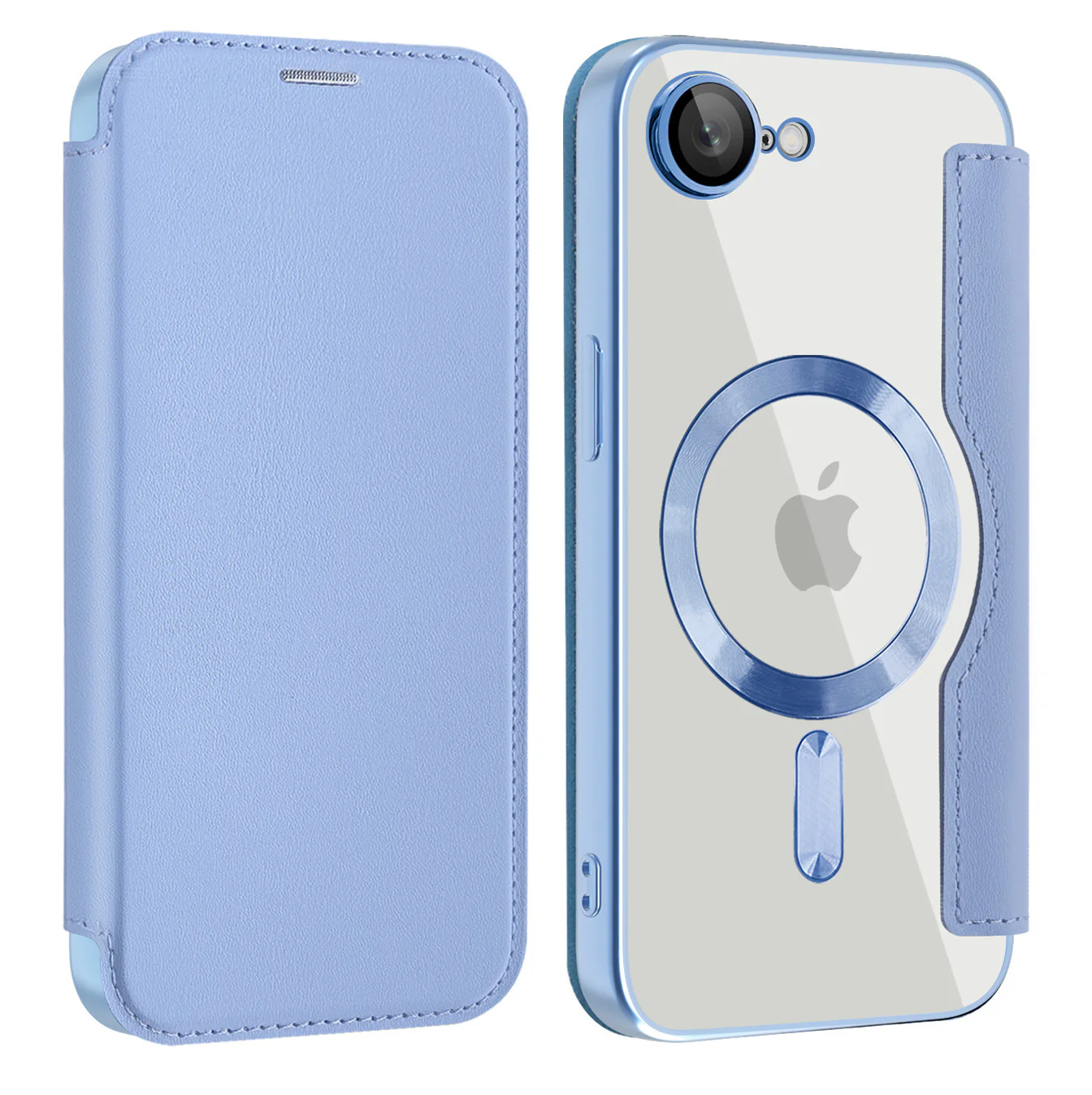 [Magsafe Compatible][With Card Slot] Apple iPhone 16e & 17e Golden Shield Magnetic Flip Leather Case - Image 10