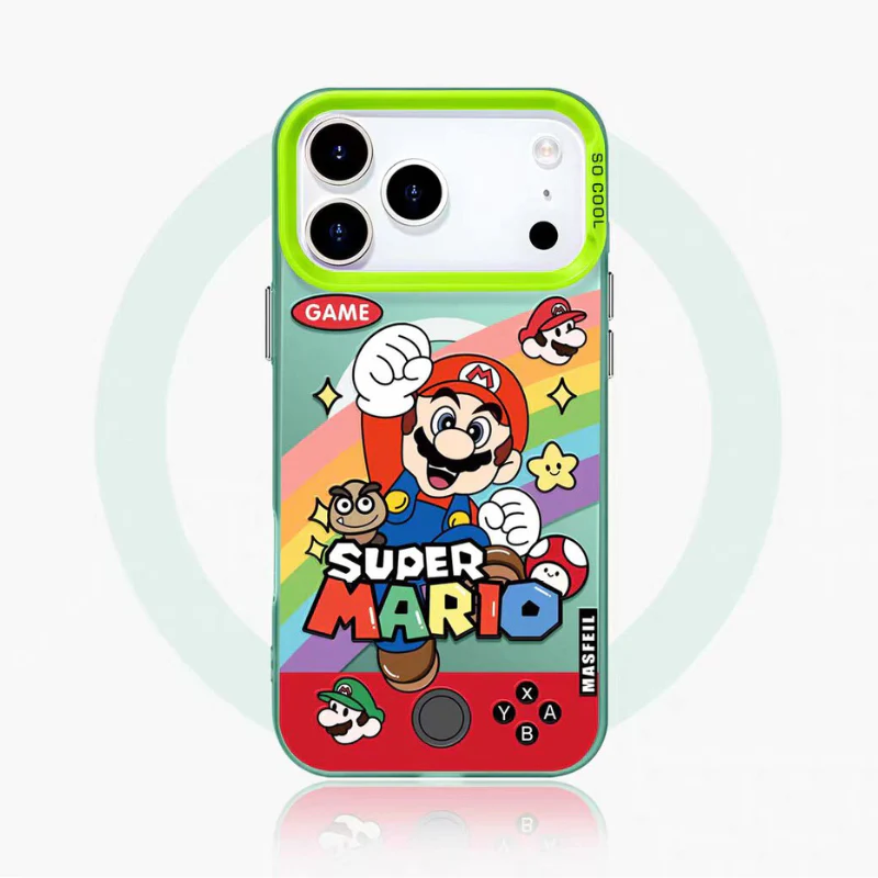 [Magsafe Compatible][With Stand] Apple iPhone 16/Plus/Pro/Max - Mario Stylish Full-Body Shockproof Phone Case