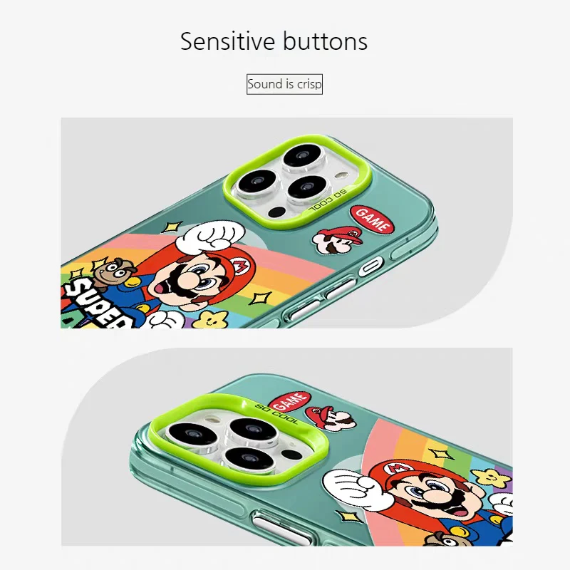 [Magsafe Compatible][With Stand] Apple iPhone 16/Plus/Pro/Max - Mario Stylish Full-Body Shockproof Phone Case - Image 3