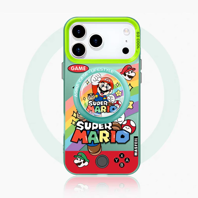 [Magsafe Compatible][With Stand] Apple iPhone 16/Plus/Pro/Max - Mario Stylish Full-Body Shockproof Phone Case - Image 7