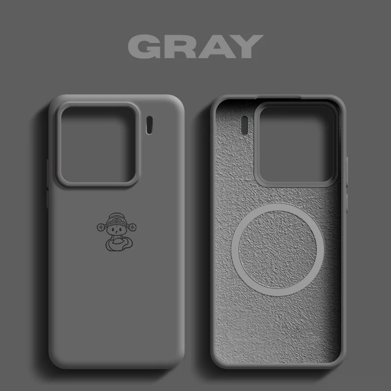 [Magsafe Compatible] Xiaomi Mi 14/Pro/Ultra Liquid Silicone Shockproof Protective Case - Image 9