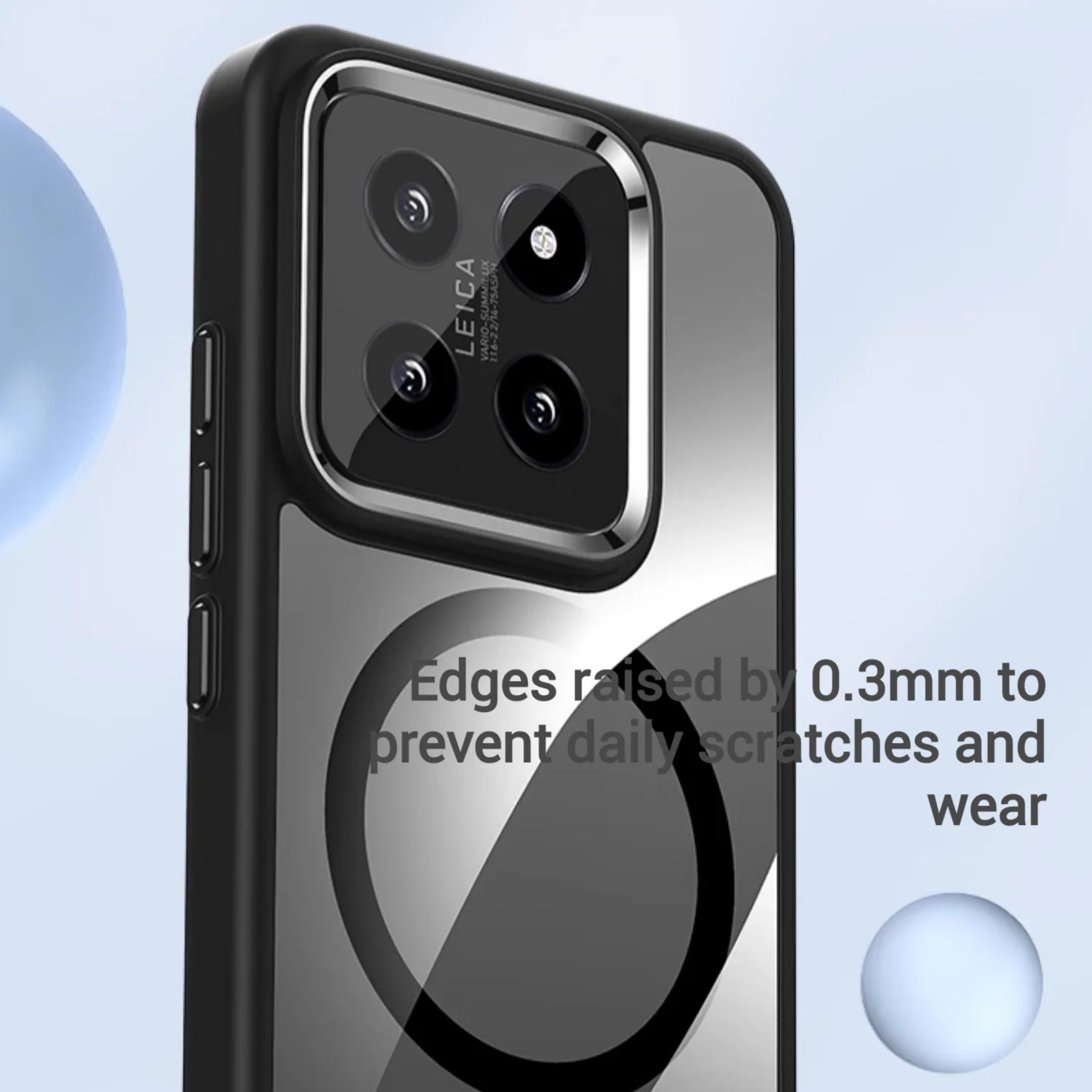 [Magsafe Compatible] Xiaomi Mi 15/Pro Transparent Ultra-Thin Shockproof Essential Series Case - Image 2