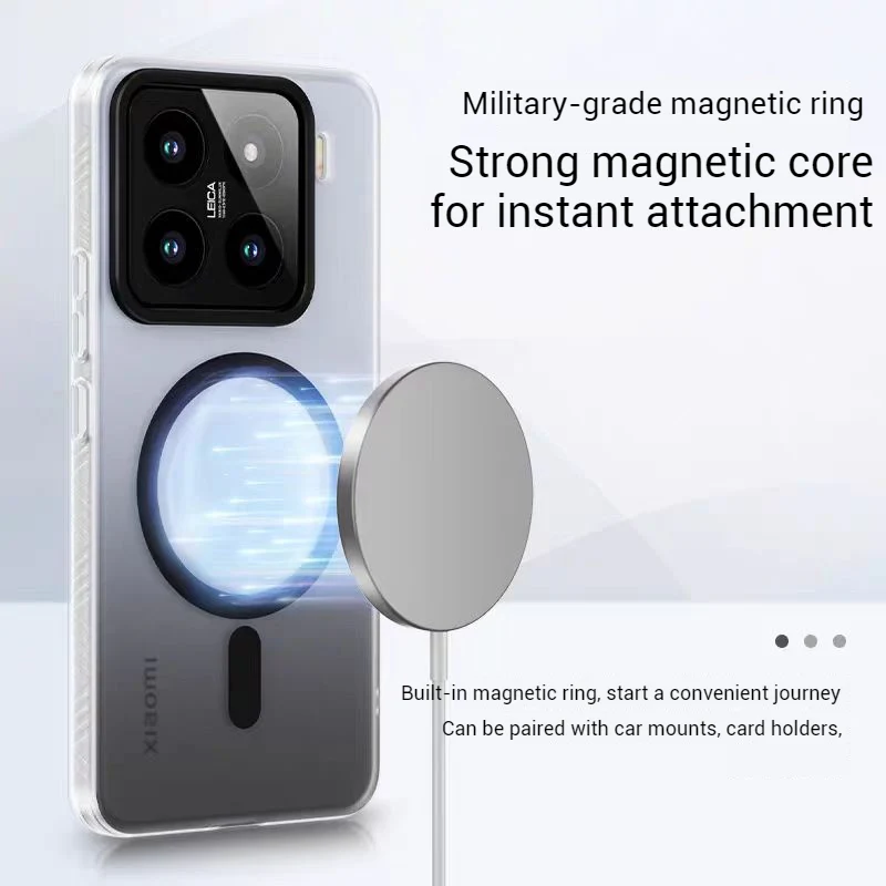 [Magsafe Compatible] Xiaomi Mi 15/Pro Gradient Matte Full-Protection Soft Edge Essential Series Case - Image 4