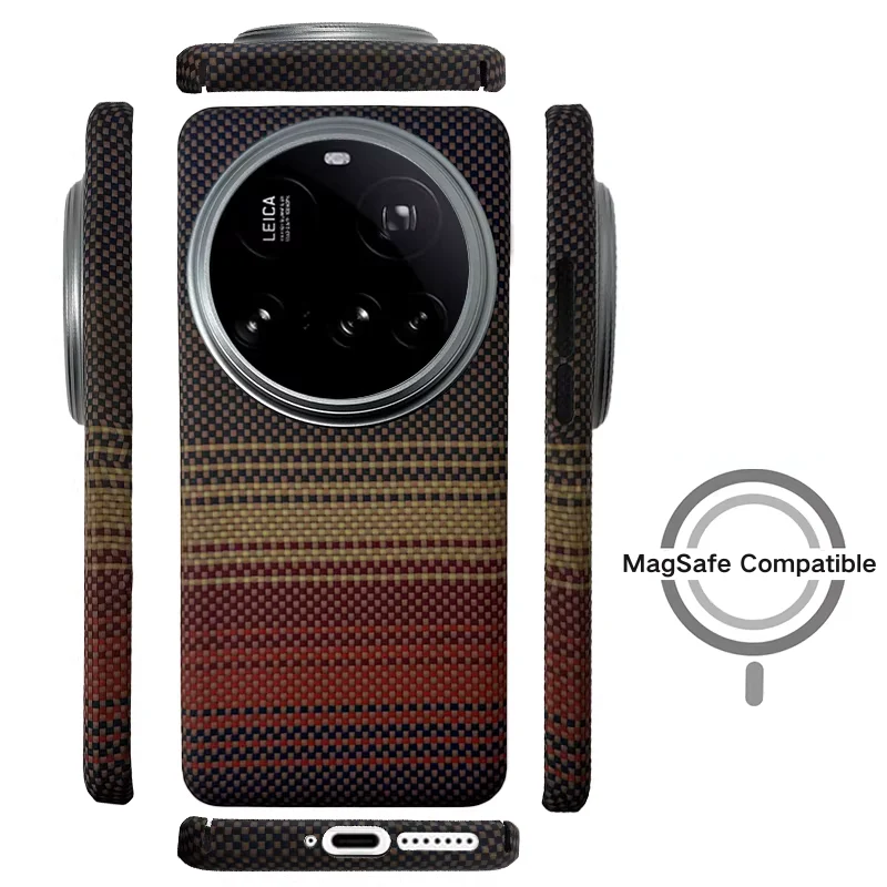 [Magsafe Compatible] Xiaomi Mi 17 Ultra - Magnetic Built-in Kevlar-Texture Fiber Phone Case - Image 7