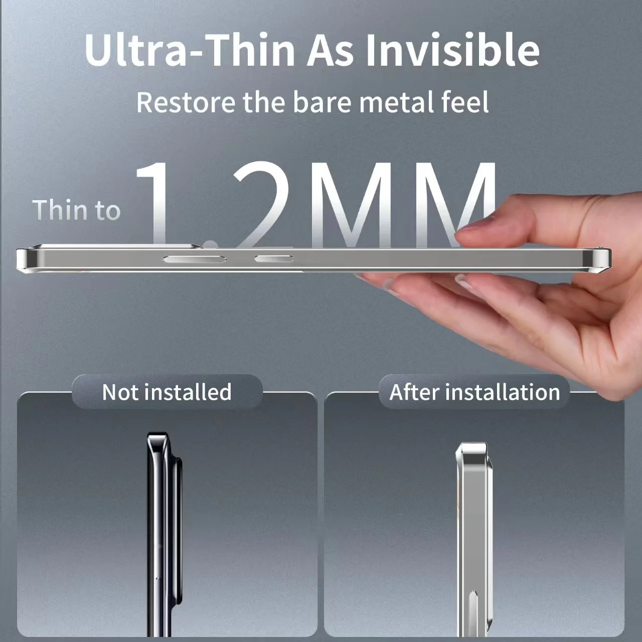 [Magsafe Compatible] Xiaomi Mi 13T/Pro Metal Frame Transparent Shockproof Essentials Series Case - Image 4