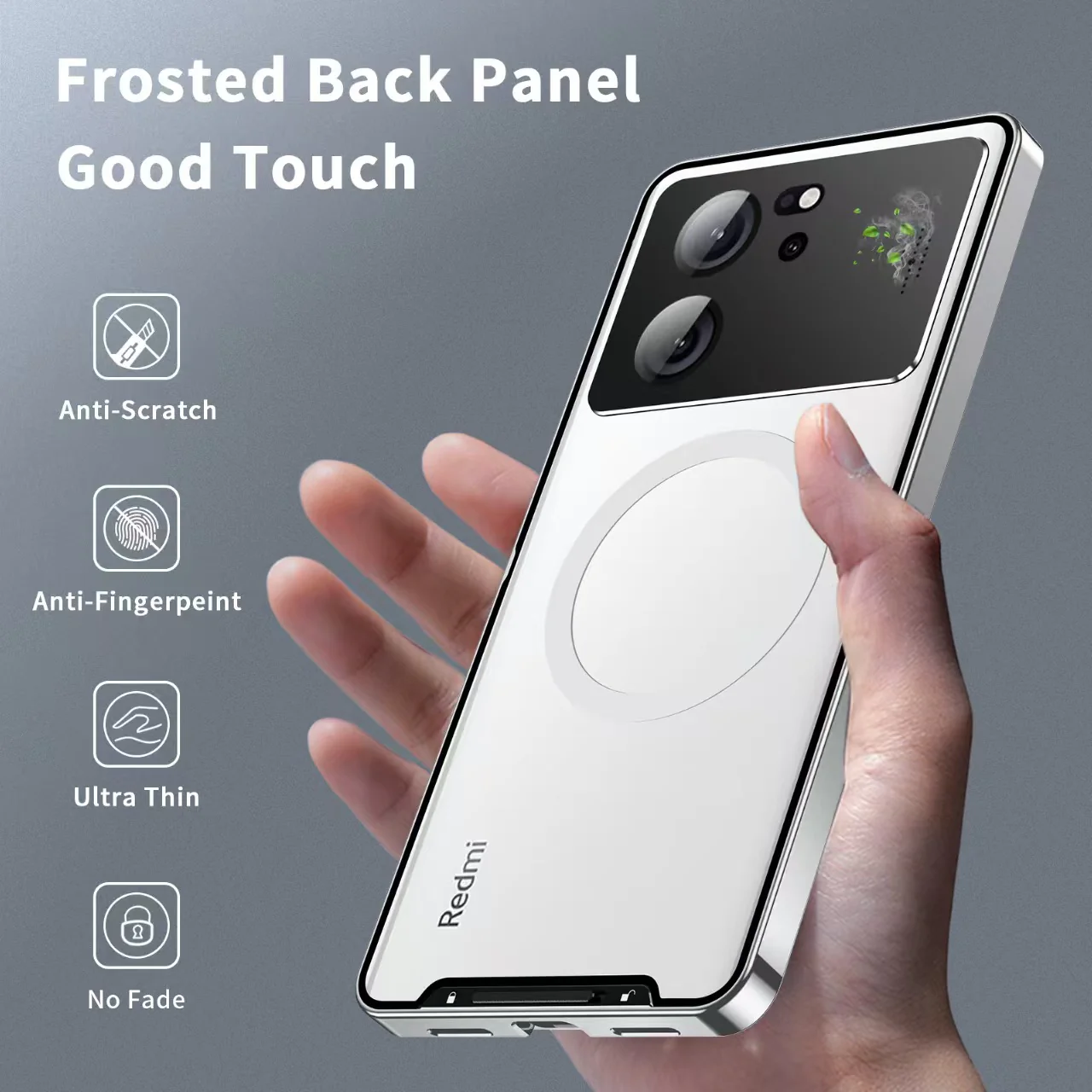 [Magsafe Compatible] Xiaomi Mi 13T/Pro Metal Frame Transparent Shockproof Essentials Series Case - Image 7