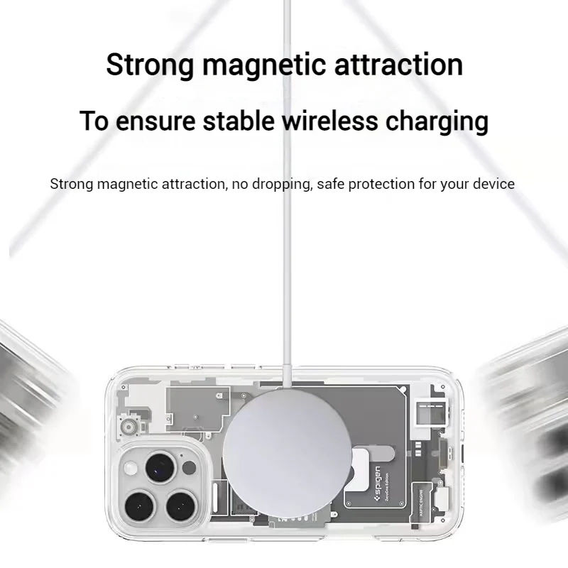 [Magsafe Compatible] Zero One Electron Tech Style Apple iPhone 15/Plus/Pro/Max Spigen SGP Ultra Hybrid (MagFit) Case - Image 8