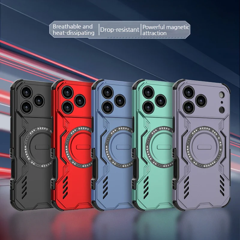 [Magsafe Compatoble] Apple iPhone 16/Pro/Plus/Pro Max/16 E - Military-Grade Cooling Shockproof Case - Image 7