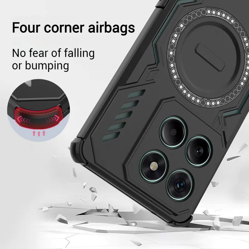 [Magsafe Compatoble] Motorola Moto Edge 70 Fusion - Military-Grade Cooling Shockproof Case - Image 10