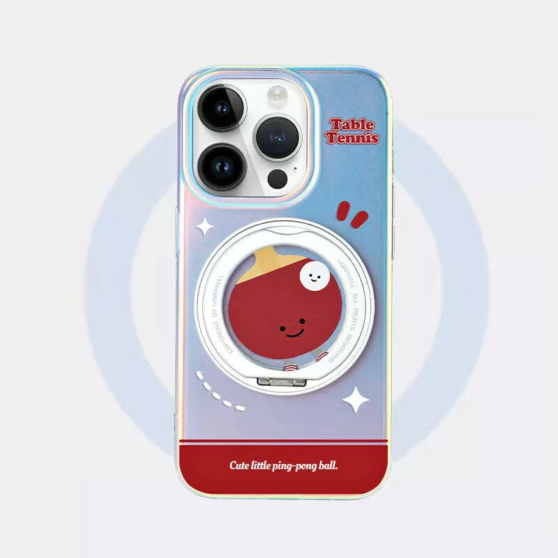 [Magsafe Comptible][Built-in Ring Bracket] Apple iPhone 12/Pro/Pro Cartoon Laser Fashion-Forward Series Case - Image 3
