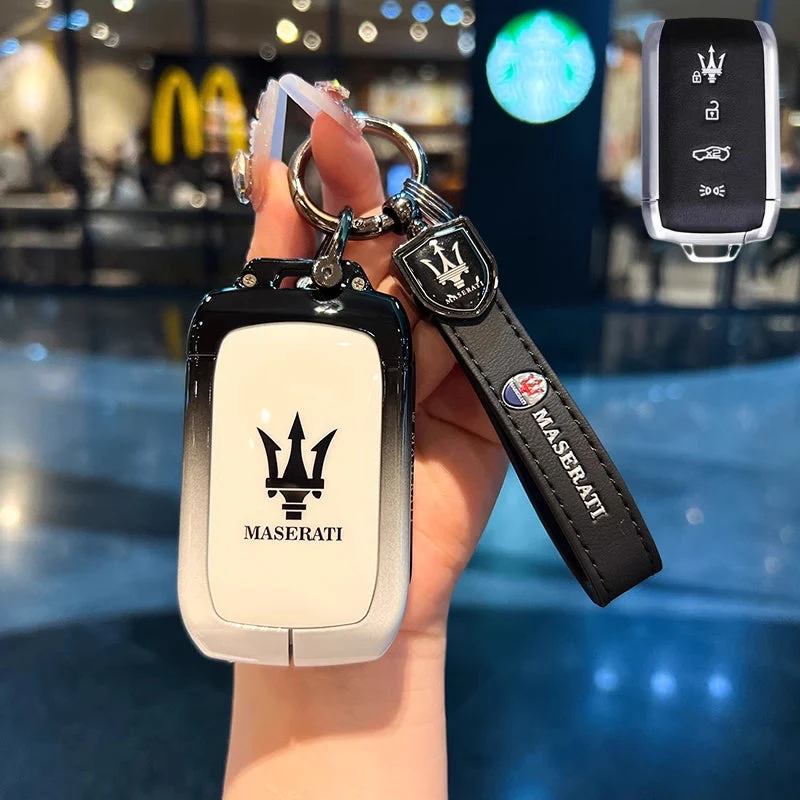 Maserati Zinc Alloy Full-Cover Stylish & Elegant Design Car Key Fob Case Cover for New Grecale MC20 Ghibli Since 2023 - Image 3