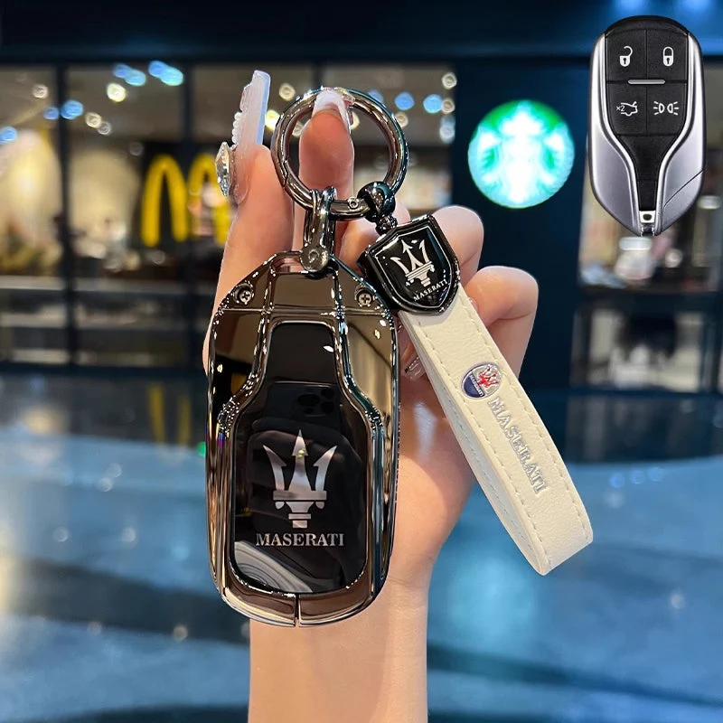 Maserati Zinc Alloy Full-Cover Stylish & Elegant Design Car Key Fob Case for Cover Levante, MC20, Ghibli, Quattroporte 2014-2022 - Image 10