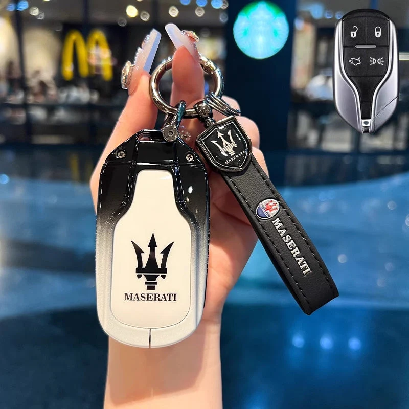 Maserati Zinc Alloy Full-Cover Stylish & Elegant Design Car Key Fob Case for Cover Levante, MC20, Ghibli, Quattroporte 2014-2022 - Image 3