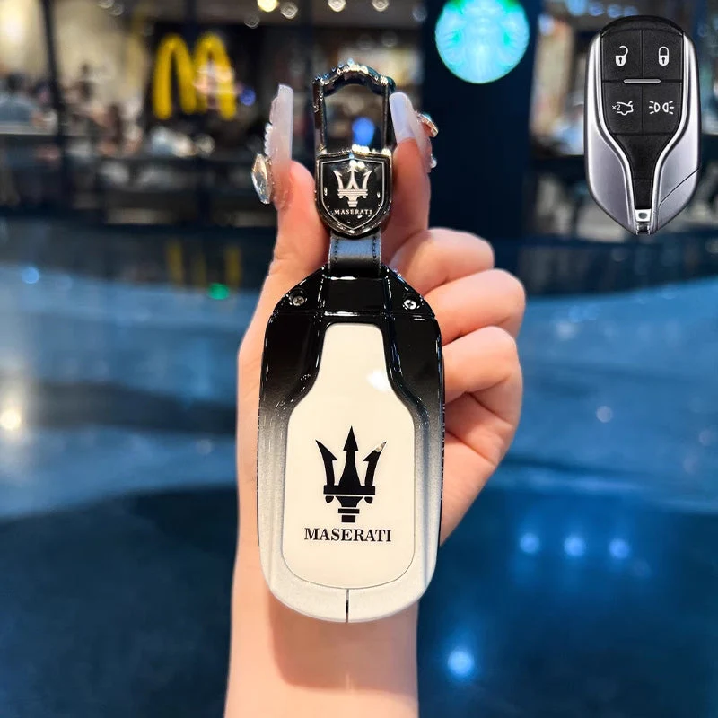 Maserati Zinc Alloy Full-Cover Stylish & Elegant Design Car Key Fob Case for Cover Levante, MC20, Ghibli, Quattroporte 2014-2022 - Image 4