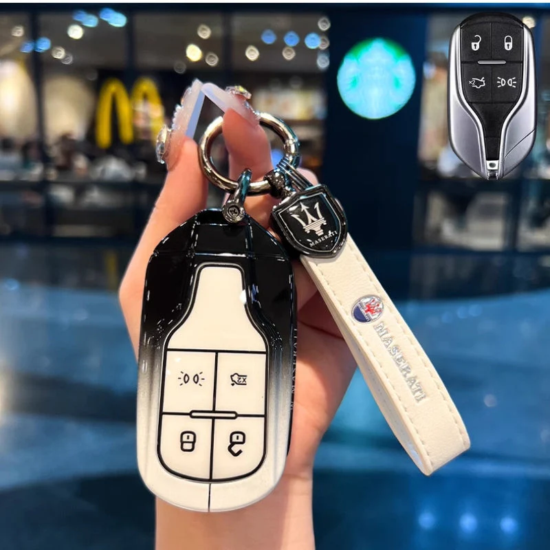Maserati Zinc Alloy Full-Cover Stylish & Elegant Design Car Key Fob Case for Cover Levante, MC20, Ghibli, Quattroporte 2014-2022 - Image 6