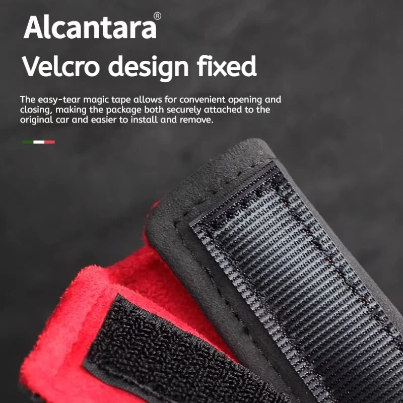 Mercedes-Benz Car Interior Accessory Suede Seat Belt Shoulder Pad for GLC, GLB, GLA, AMG, C-Class - Image 4