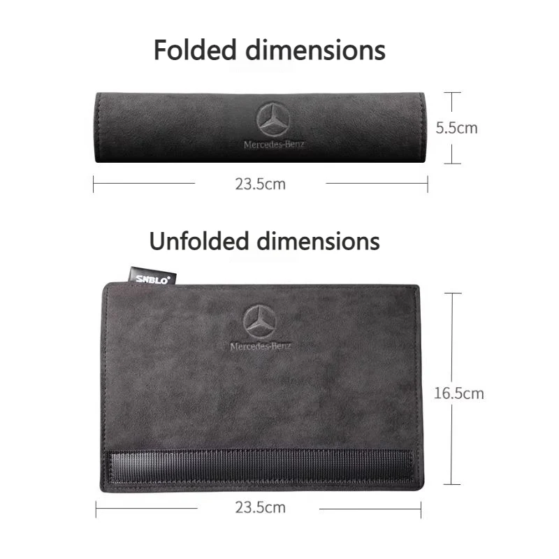 Mercedes-Benz Car Interior Accessory Suede Seat Belt Shoulder Pad for GLC, GLB, GLA, AMG, C-Class - Image 8