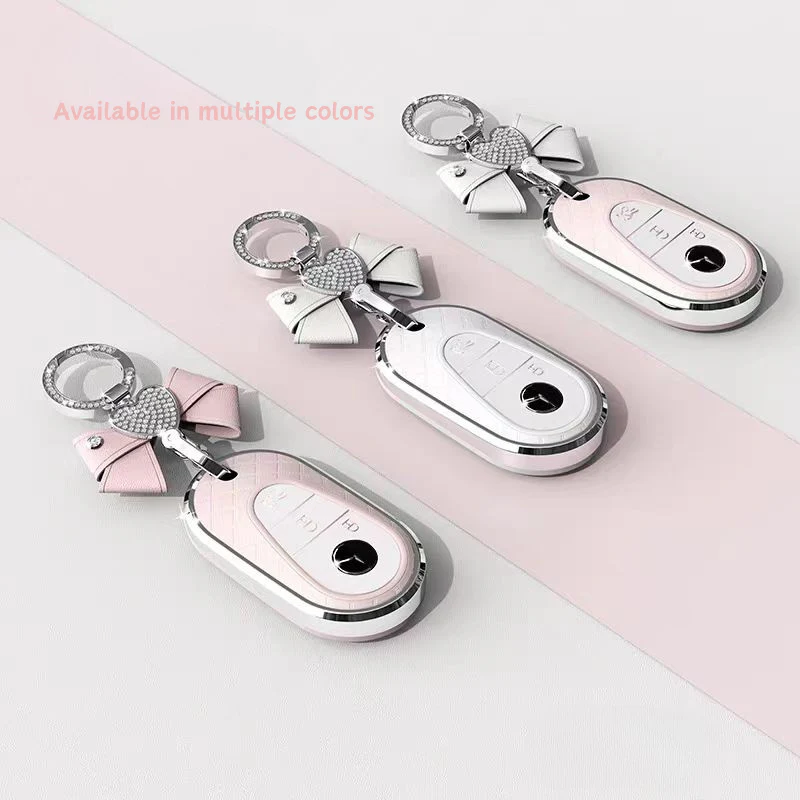 Mercedes Benz Luxury Diamond Pattern Key Fob Case For A-Class, C-Class, E-Class, S-Class, A200L, C260L, E300L & GLC300 - Image 7