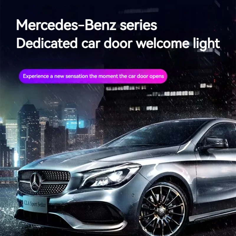 Mercedes-Benz S-Class Custom Dedicated Car Door Welcome Lights & LED Projector for S320L, S350L, S400, S450L, S500L Maybach - Image 2
